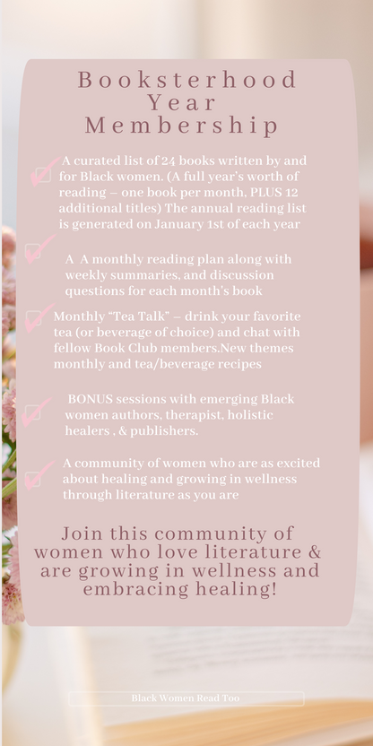 Booksterhood Membership (BWRT Sisterhood)